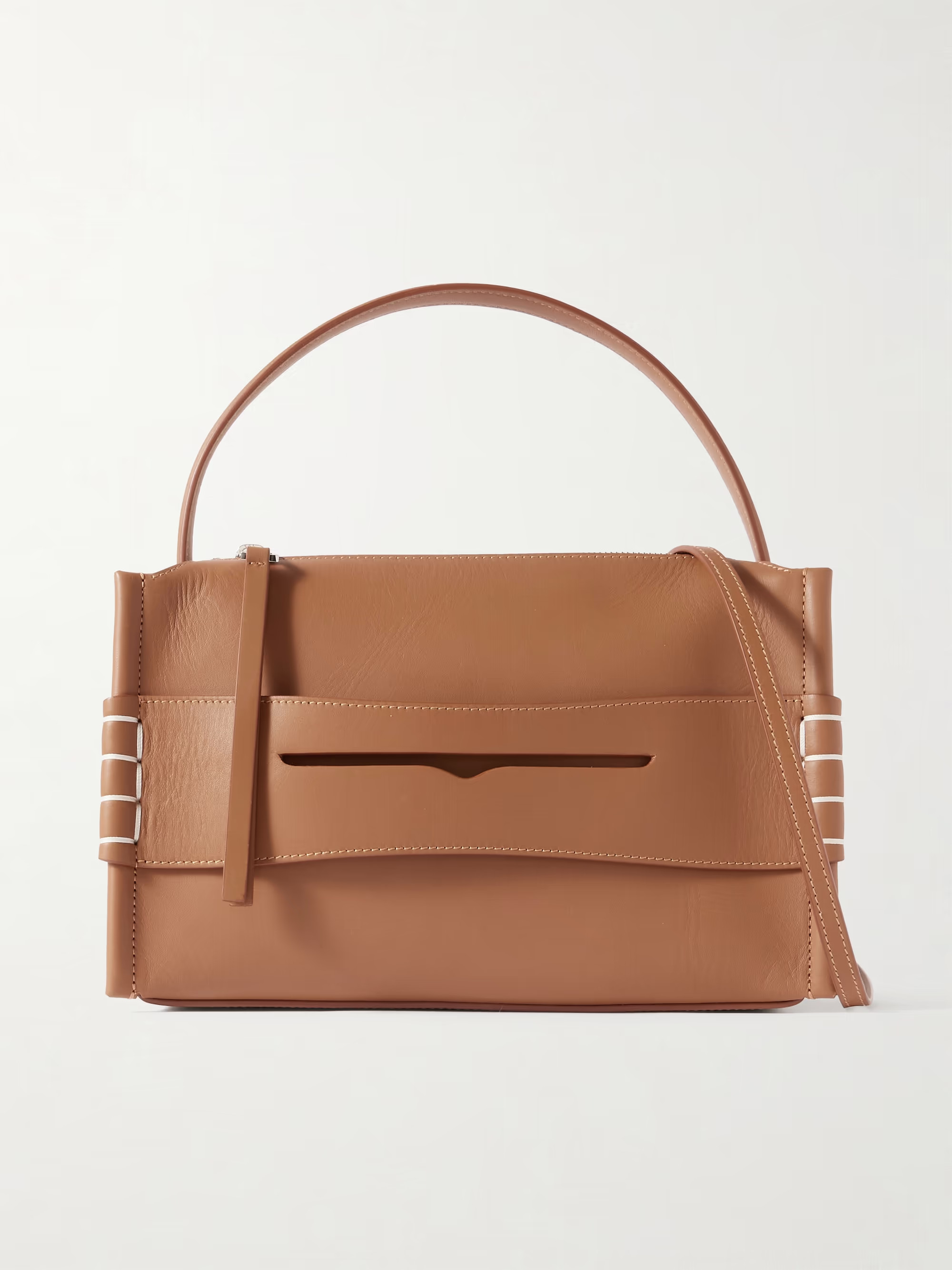 Loafer embroidered leather shoulder bag | NET-A-PORTER APAC
