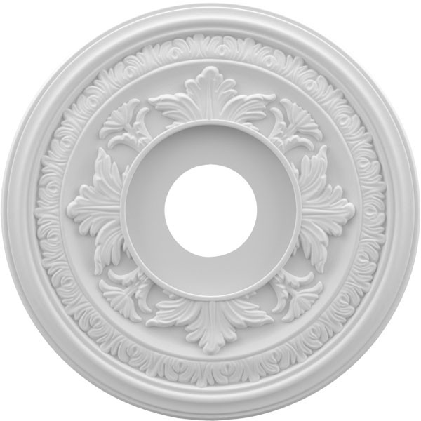 16"OD x 3 1/2"ID x 1"P Baltimore Thermoformed PVC Ceiling Medallion (Fits Canopies up to 6 1/2") | Ekena Millwork