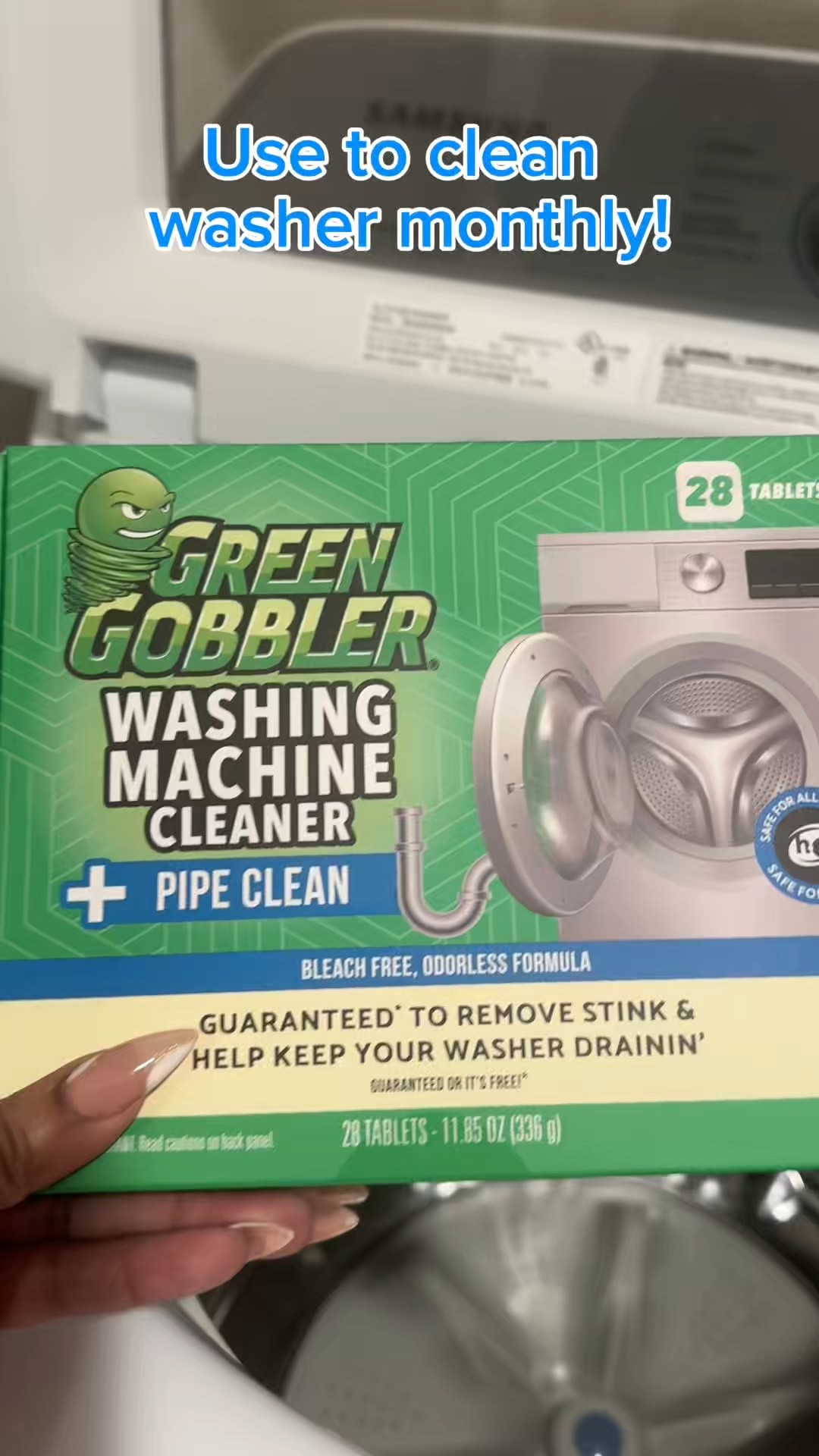 Appliance upkeep = longevity ✨
If your clothes ever come out with mystery spots 😩 it might not be your detergent… it could be buildup hiding inside your washing machine 🫣

Old detergent + fabric softener residue can transfer back onto clothes. That’s why I use these washing machine cleaning tabs monthly to clean the drum & pipes and keep everything running fresh 🌀

A clean washer = cleaner clothes + a longer-lasting appliance 🙌
Simple habit, big difference ✔️

#HomeEssentials #CleaningRoutine #LaundryDay #CleanHomeTips #MonthlyMaintenance

#LTKHome