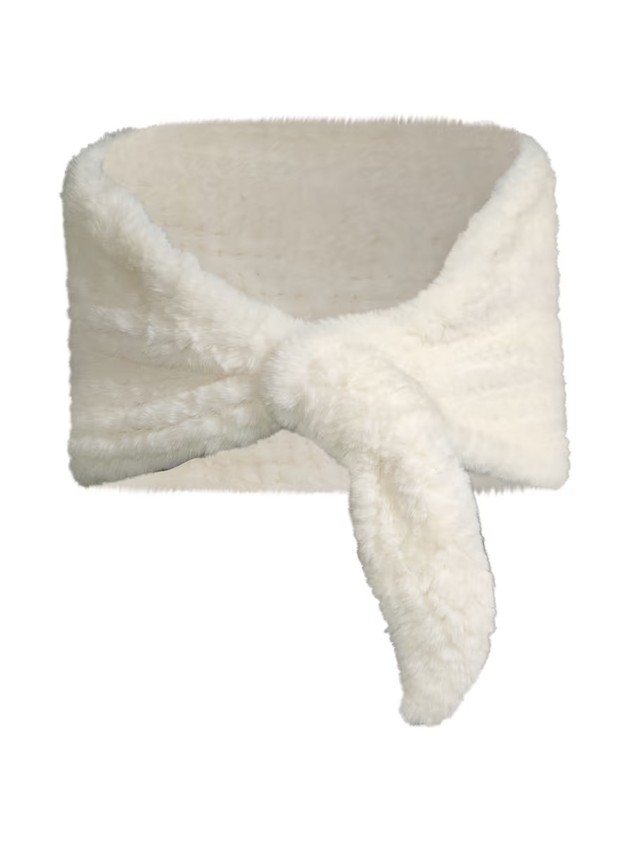 Erin Faux Fur Knit Shawl | Saks Fifth Avenue