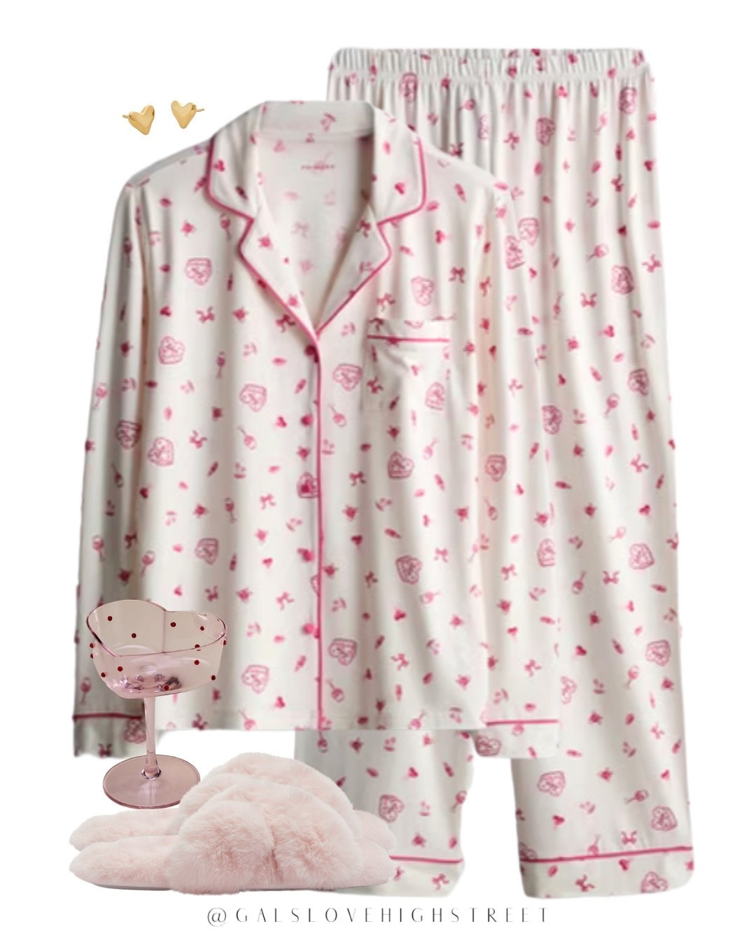 Valentines pyjamas, galentines, boyfriend pyjama 

#LTKwinter #LTKstyletip #LTKuk
