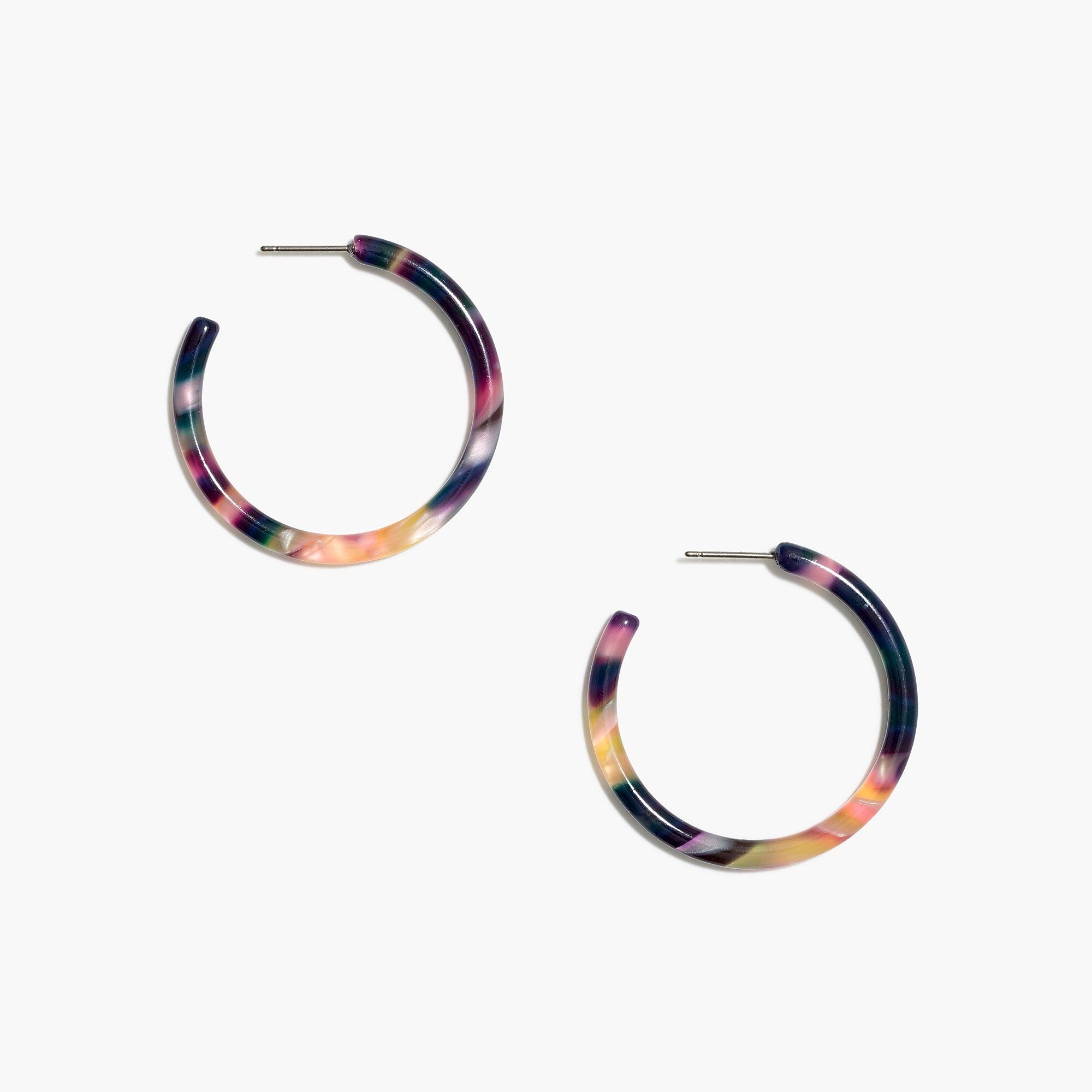 Tortoise hoop earrings | J.Crew Factory