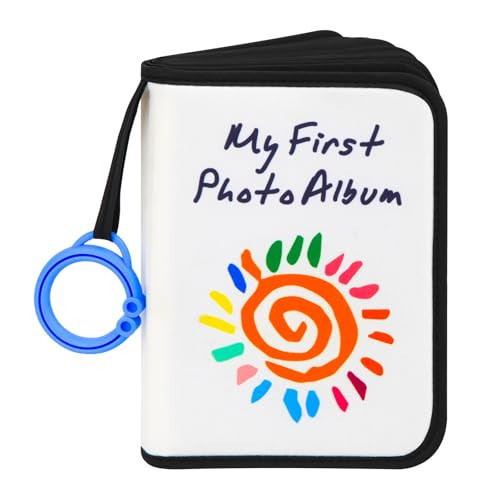 Baby's My First Family Album Holds 21 4x6 Photos, Baby Sun Photo Album Soft Cloth Family Book,My First Photo Book for Baby or Toddlers,Cute Book Gift for Babies Shower Newborns Family Photos（Black） | Amazon (US)