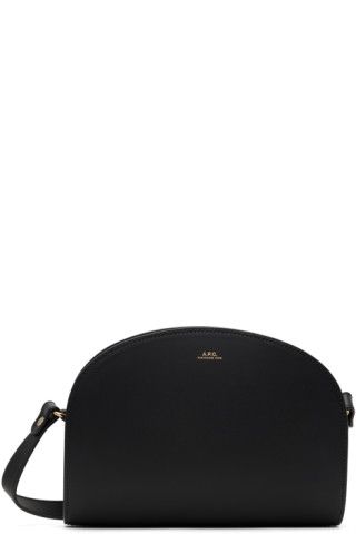 A.P.C. - Black Demi-Lune Shoulder Bag | SSENSE