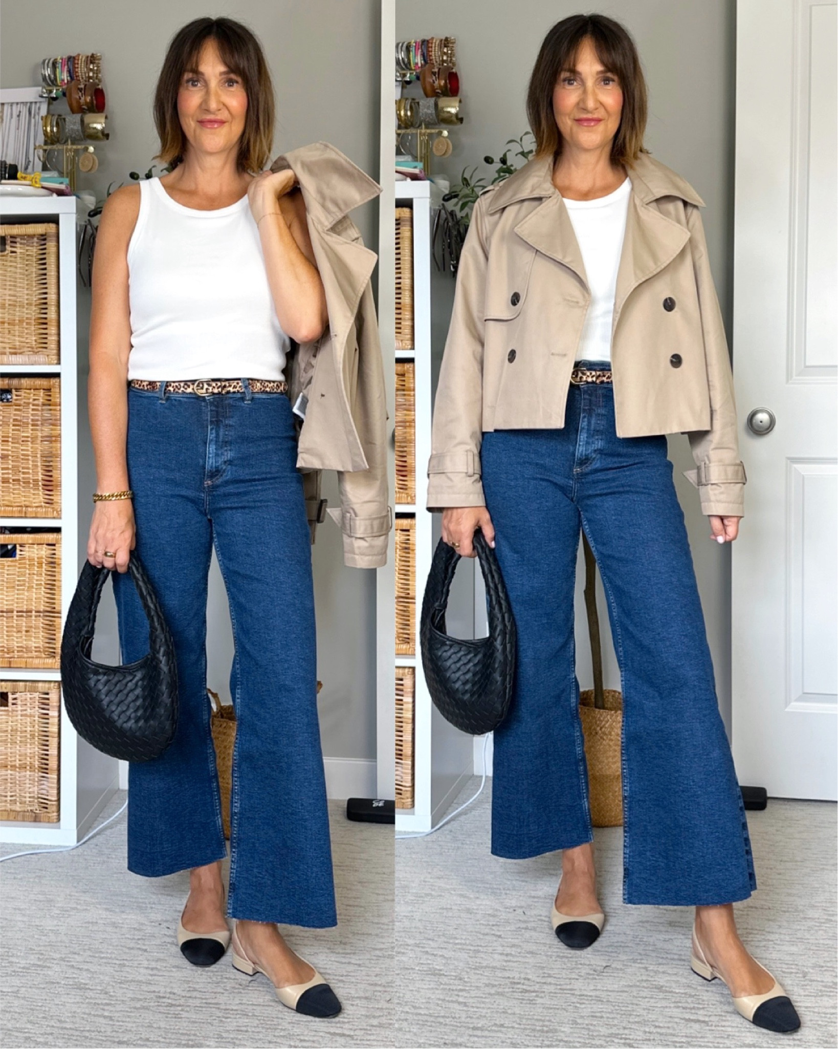 What I wore to an Oktoberfest event this week! This tank has been a staple all summer and it’s great for layering too. Fits tts.
Wearing my usual S in the cropped trench and 5 in the jeans, they are quite stretchy. Sized up 1/2 size in the slingbacks.


#LTKOver40 #LTKStyleTip #LTKItBag