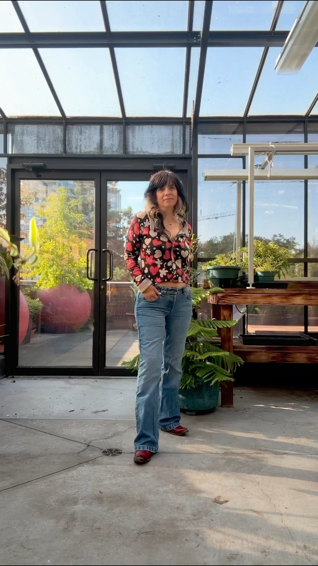 ✨ Playful fashion tone:
“Cardigans don’t have to be boring ✌️ Especially when they’re rocking bold florals and retro vibes. Pair with lived-in denim + red boots and you’re basically a 70’s muse on the move. 🌼✨ Shop the look now — I’ve linked all the pieces !

#LTKjeans #LTKstyletip #LTKdatenight