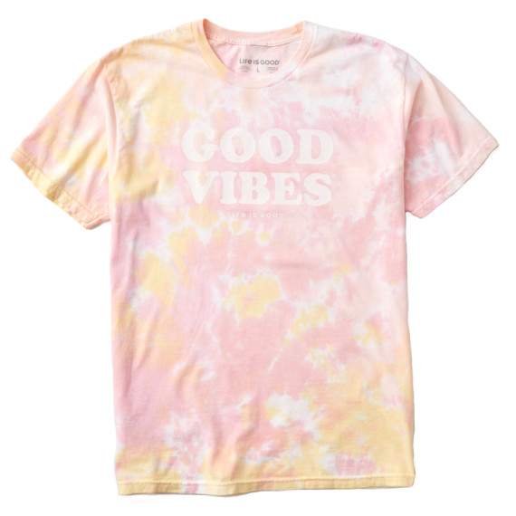 Unisex Good Vibes Tie-Dye Tee | Life is good
