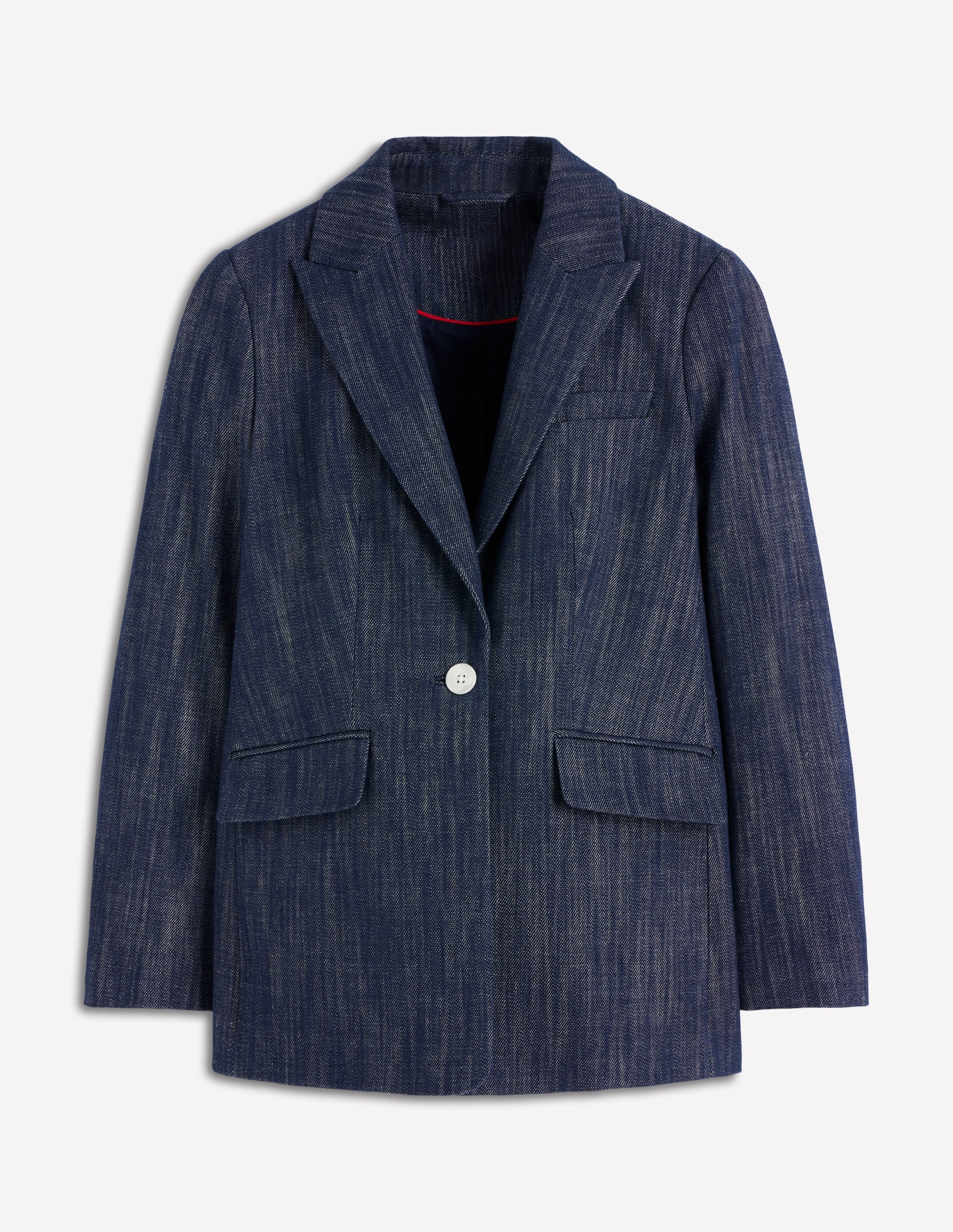 Woodbridge Twill Blazer-Indigo | Boden (US)