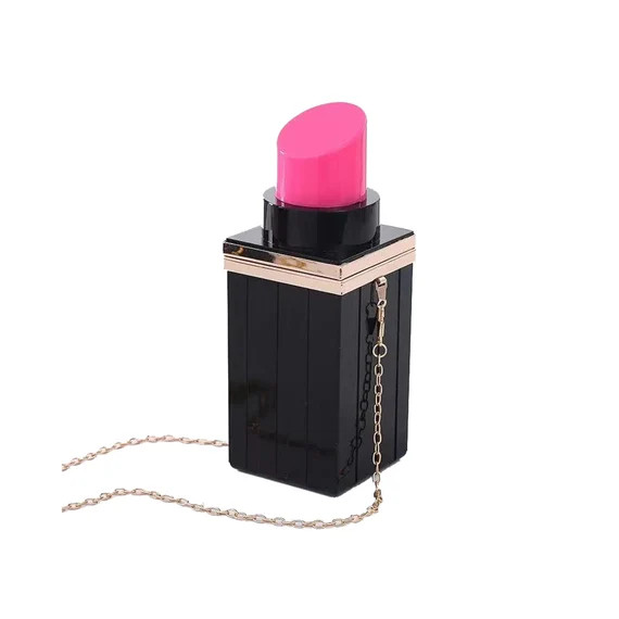 Novelty Lipstick shape Shoulder Bag  Purse Handbags Box Clutch Crossbody | Etsy (US)