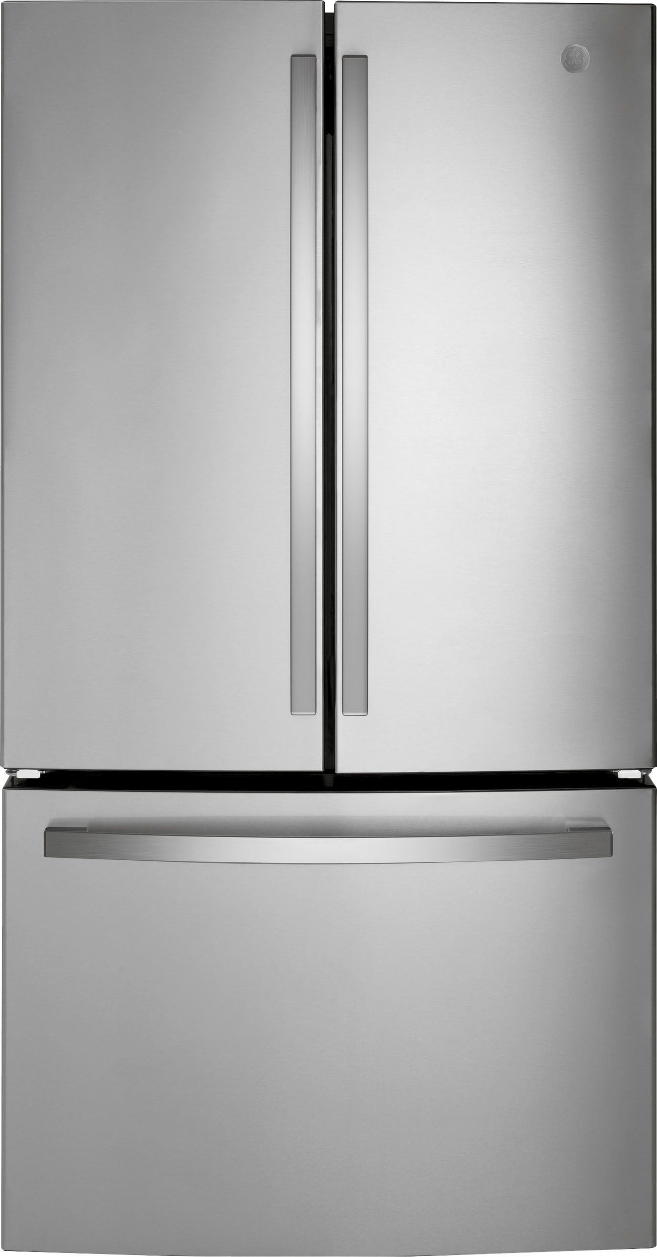 GE 27.0 Cu. Ft. French Door Refrigerator with Internal Water Dispenser Stainless Steel GNE27JYMFS... | Best Buy U.S.