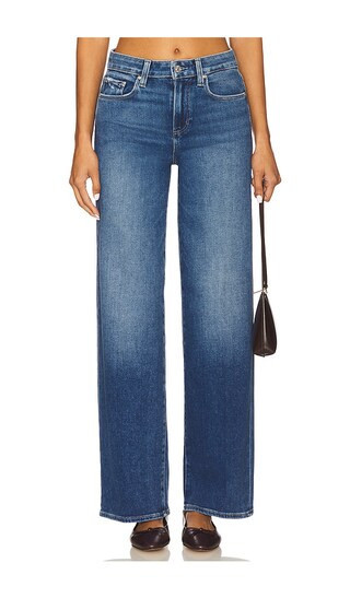 PAIGE Tatum Wide Leg Jeans in Blue. - size 24 | Revolve Clothing (Global)