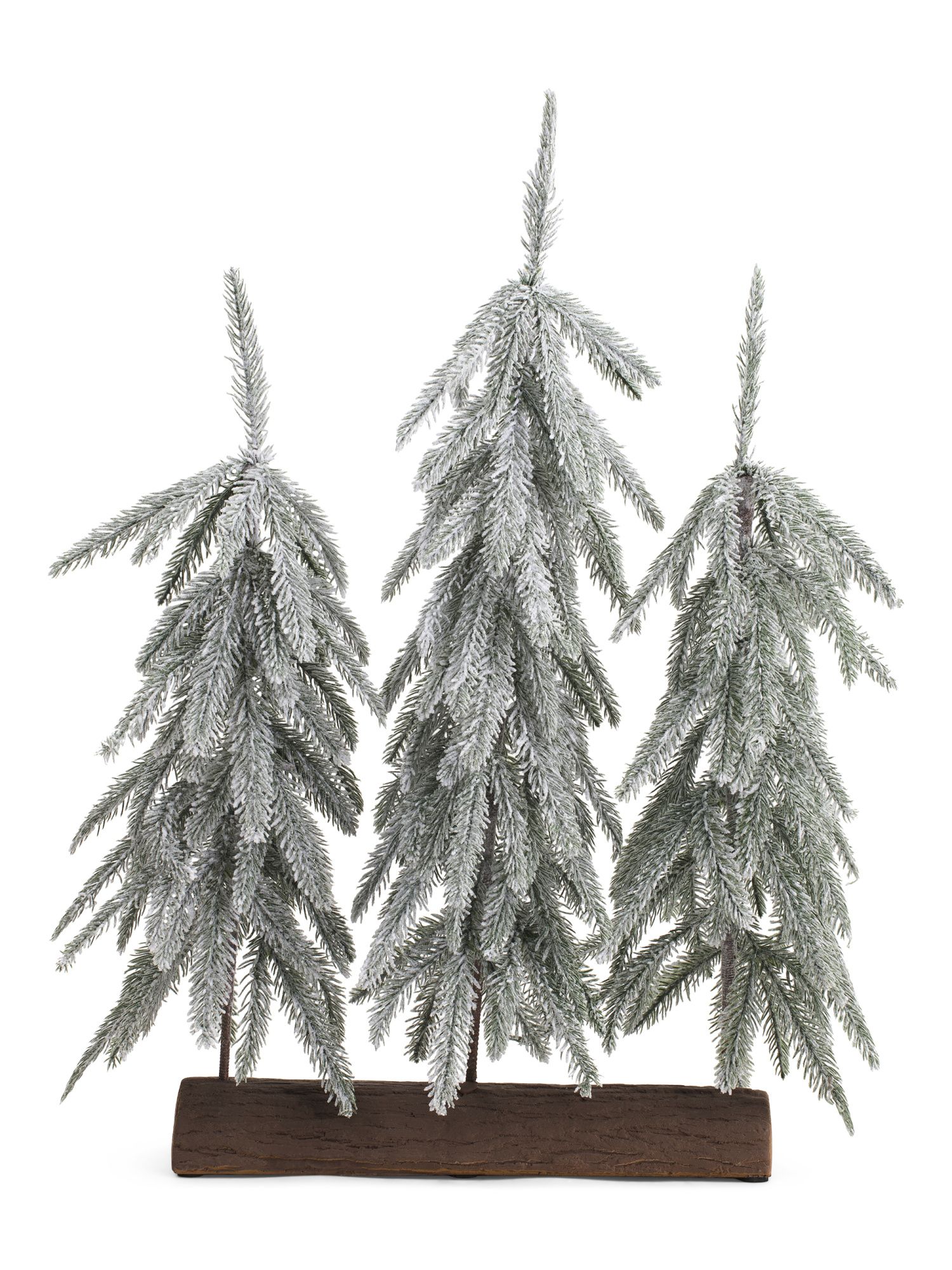 3 Snowy Pine Trees | TJ Maxx