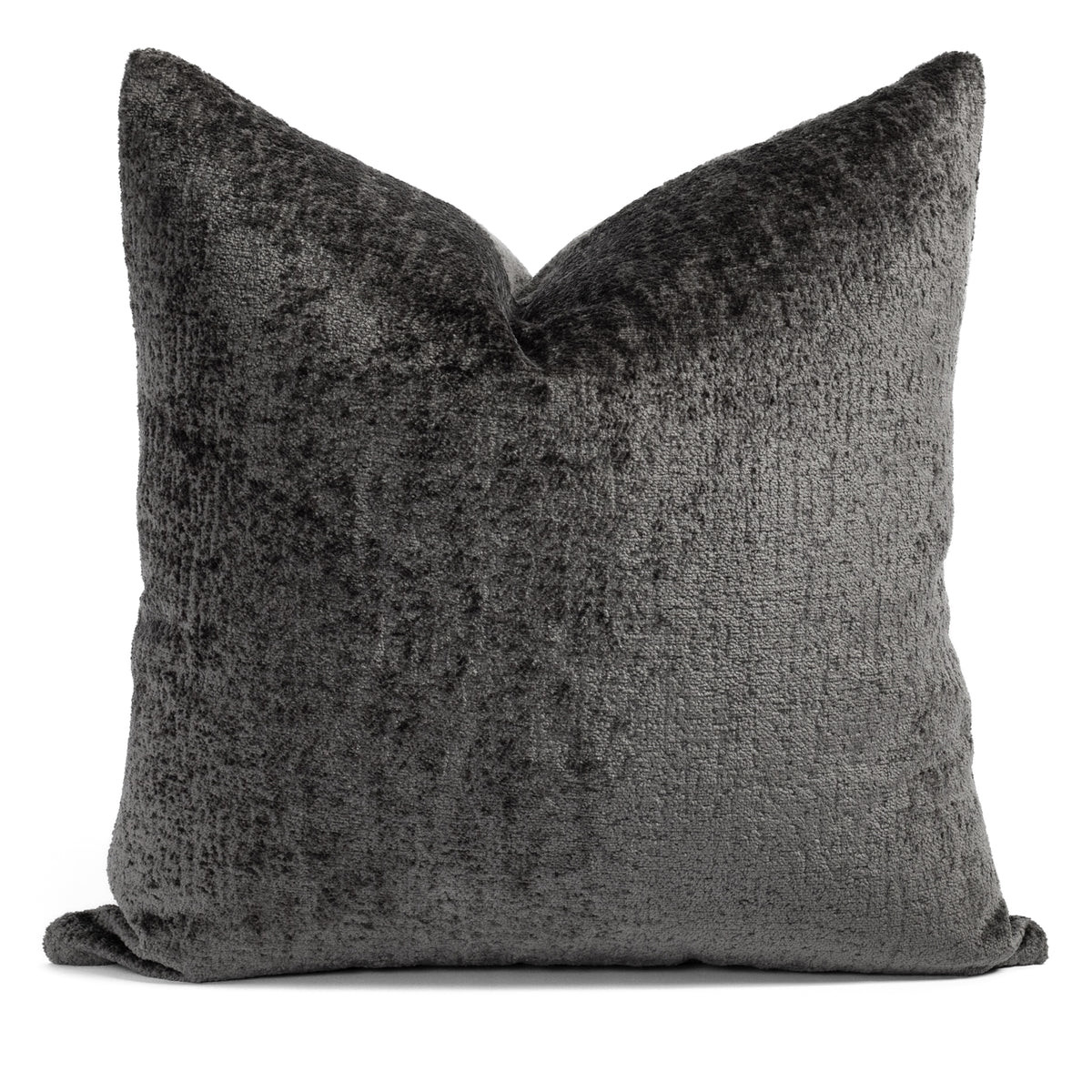 Ginsberg Velvet 22x22 Pillow, Pewter | Tonic Living