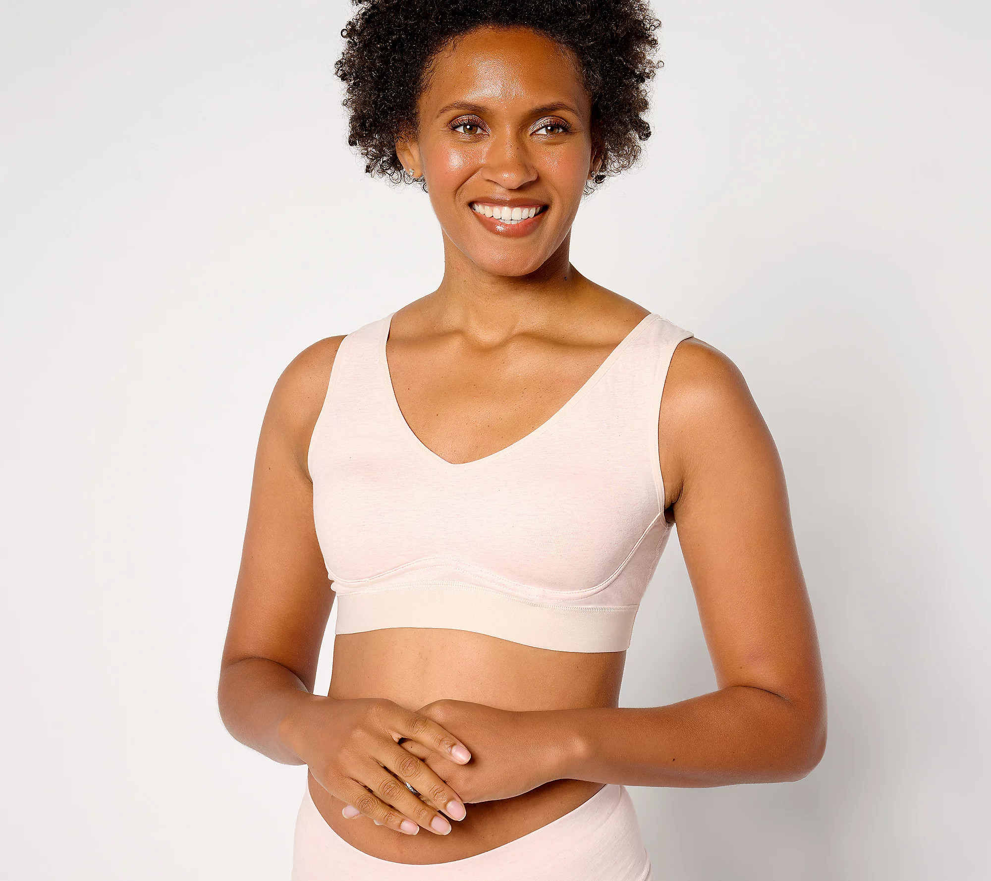 Truekind Cool Comfort Wirefree Cotton Bra | QVC