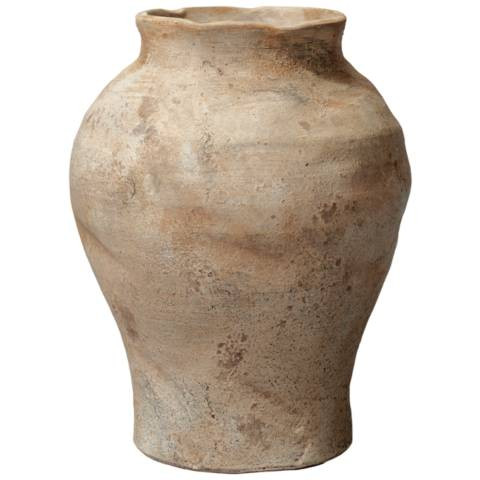GROVE VASE - BEIGE ANTIQUED | Lamps Plus