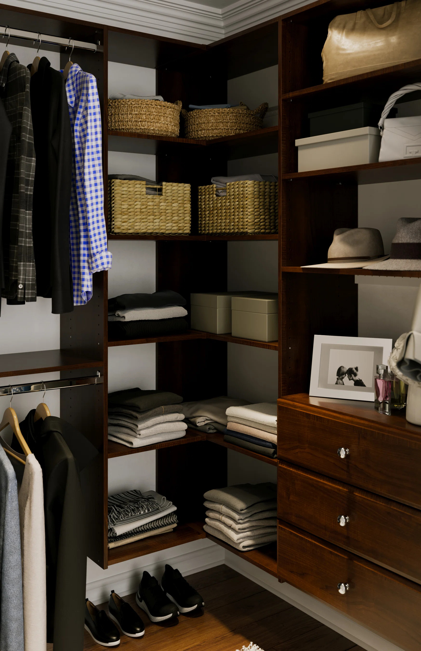 Grid 48'' - 96'' Closet System (Can Be Cut To Fit) | Wayfair North America