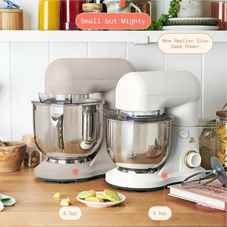 Beautiful 3.5 Qt Stand Mixer, Lightweight & Powerful with Tilt-Head, White Icing by Drew Barrymor... | Walmart (US)