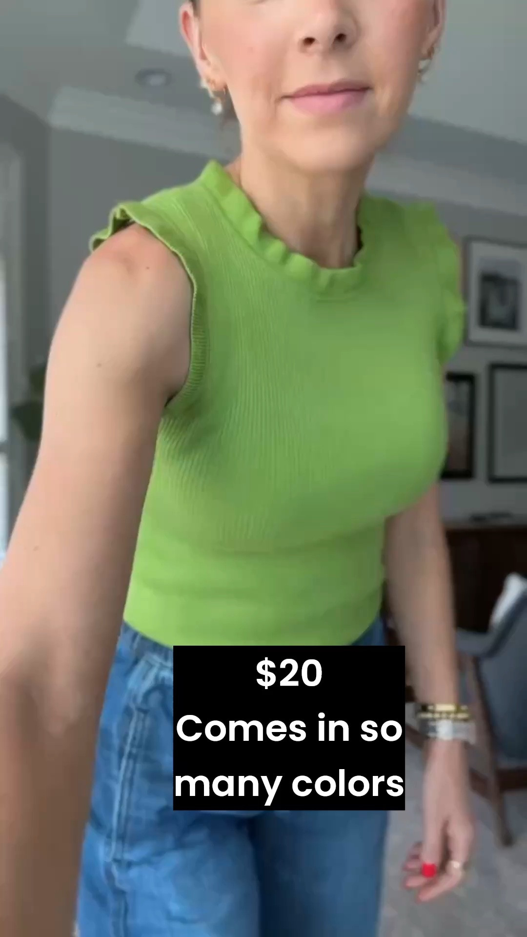 @amazon tank with the best details! I would size down as it stretches out throughout the day. Comes in over a dozen colors!

#LTKootd