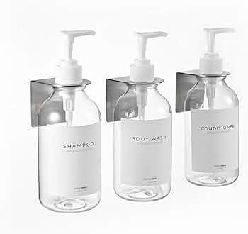 MaisoNovo Shampoo Dispenser for Shower Wall Mount - Drill Free Shampoo and Conditioner Dispenser ... | Amazon (US)