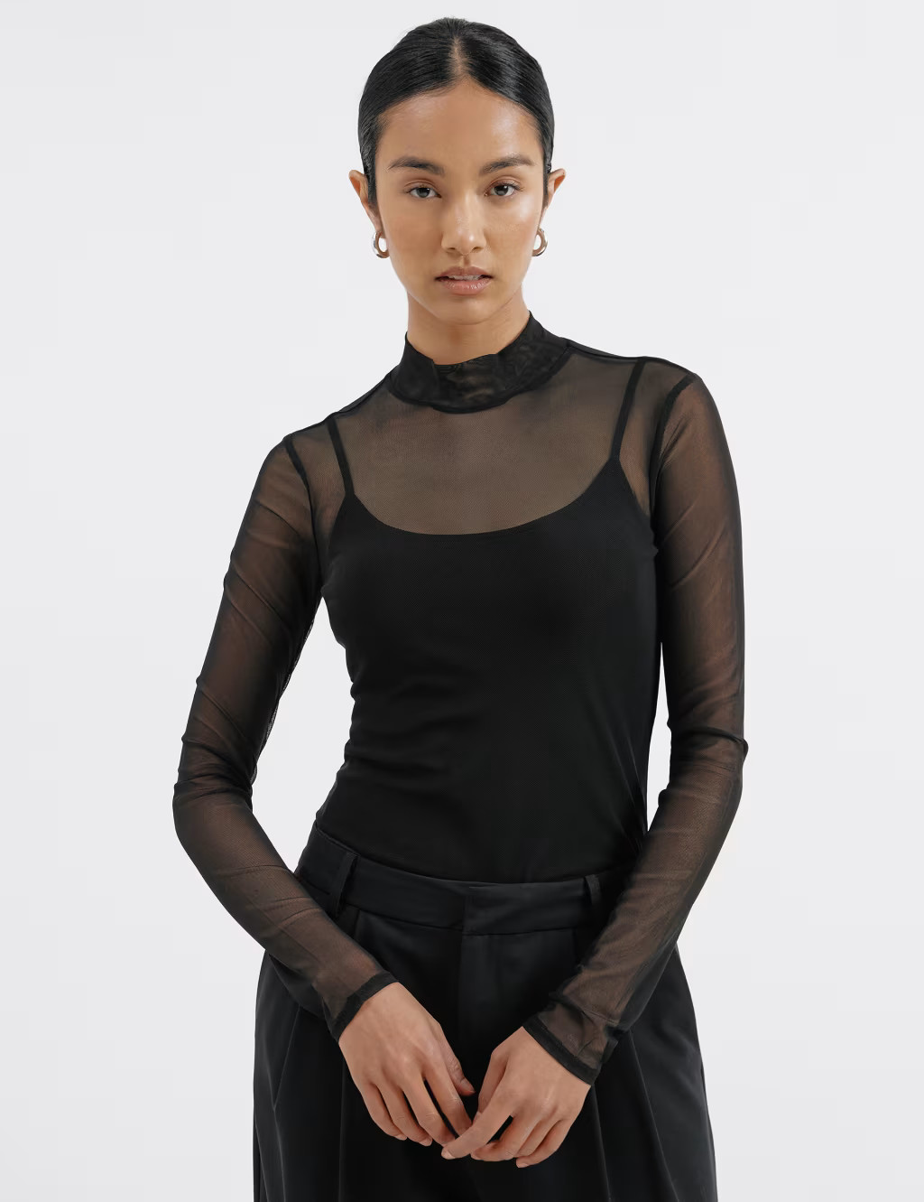 Mesh High Neck Top | Marks & Spencer (UK)