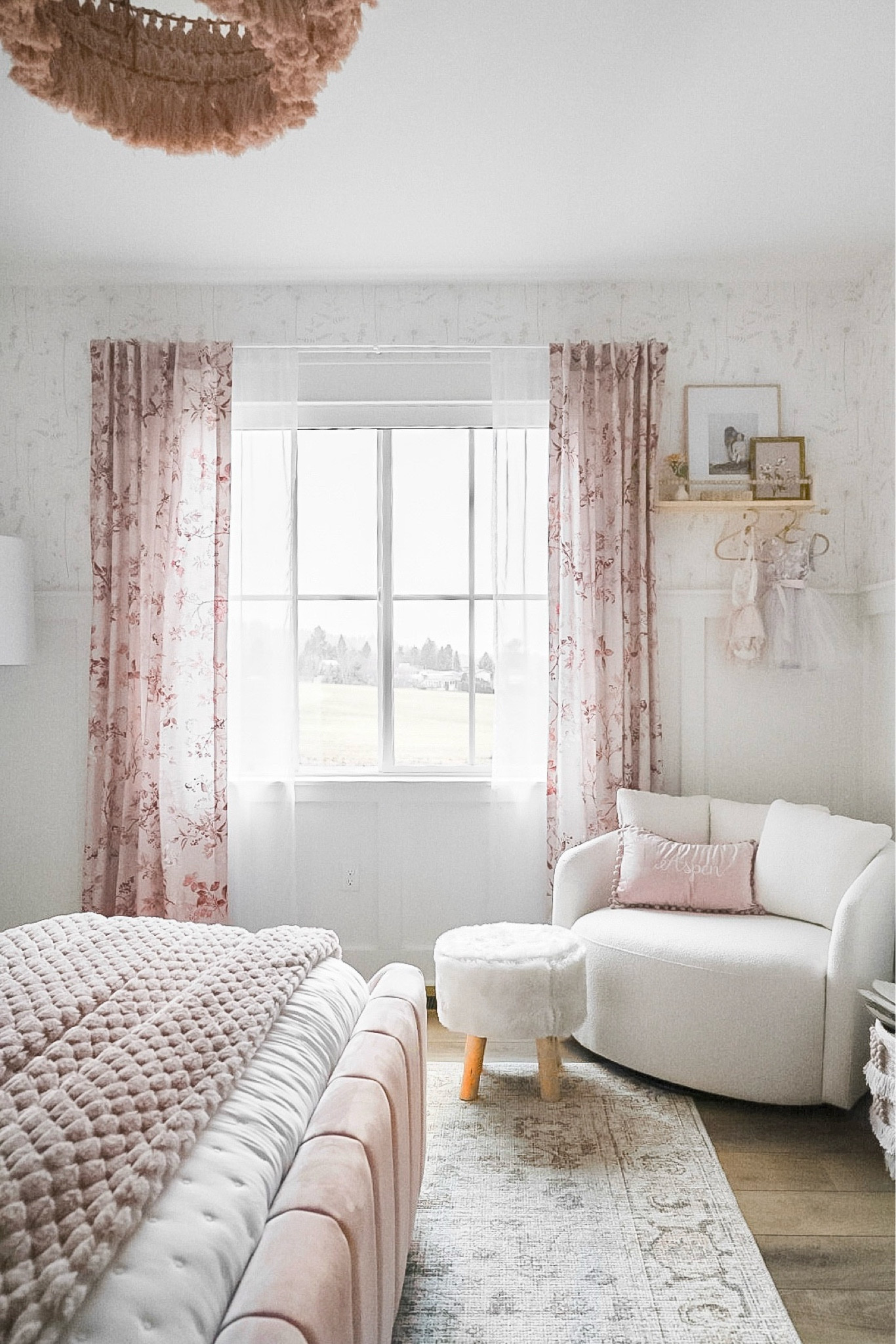 This swivel accent chair is still one of Aspen's favorite spots for a bedtime story! 

Home, home finds, home decor, home accents, modern home, neutral home, organic home, accent chair, swivel chair, bedding, bedroom inspo, pink bedroom, girls bedroom 

#LTKSeasonal #LTKHome #LTKKids