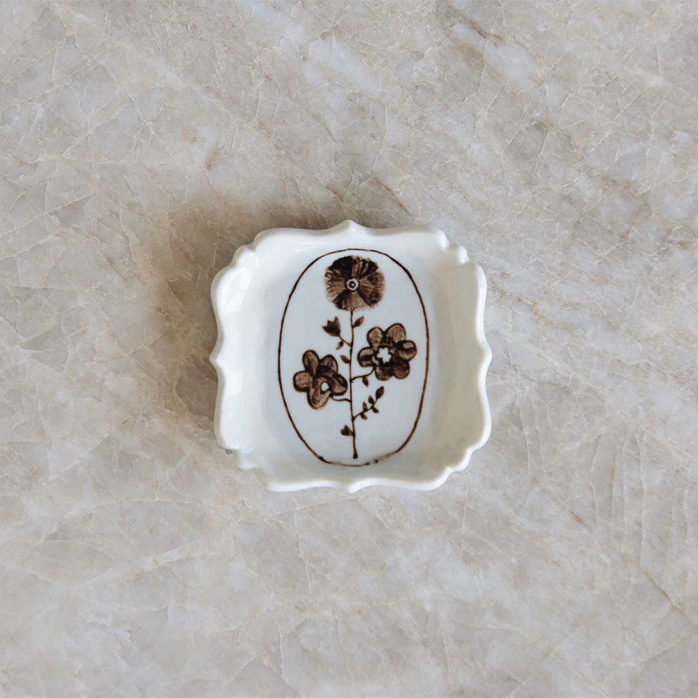 Hand-painted Posy Tray No. 5 | Roan Iris