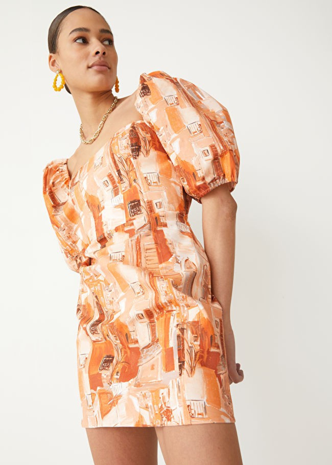 Printed Puff Sleeve Mini Dress | & Other Stories (EU + UK)