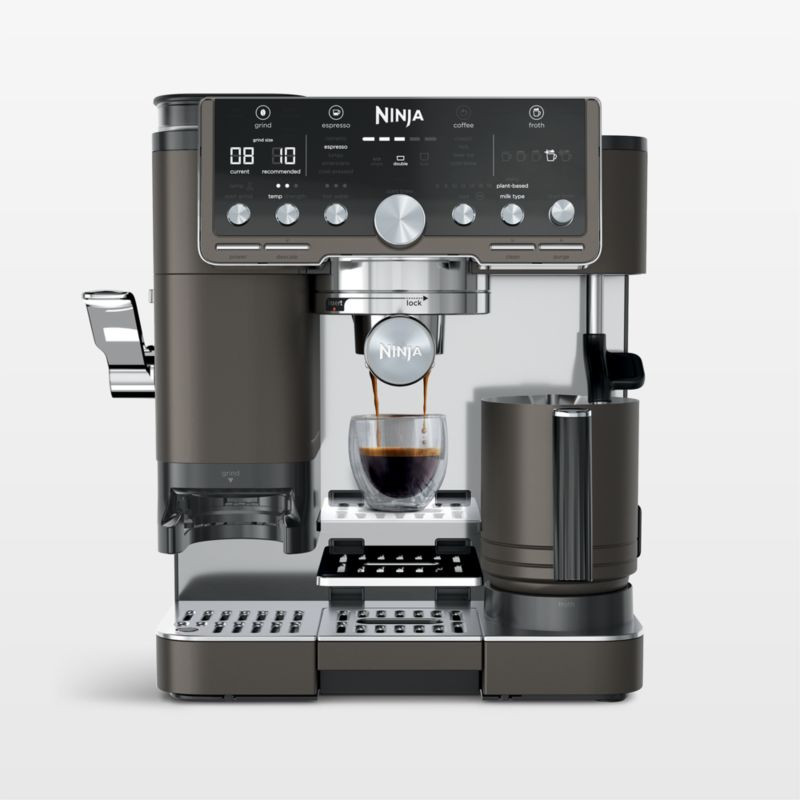 Ninja Luxe Café Pro Series Espresso Machine in Café Noir + Reviews | Crate & Barrel | Crate & Barrel