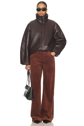 Cyrus Jacket in Deep Brown | Revolve Clothing (Global)