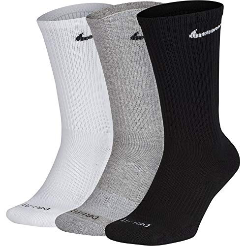Nike Everyday Plus Cushion Crew Socks 3-Pair Pack Multicolor LG (US Men's Shoe 8-12, Women's Shoe 10-13) | Amazon (US)