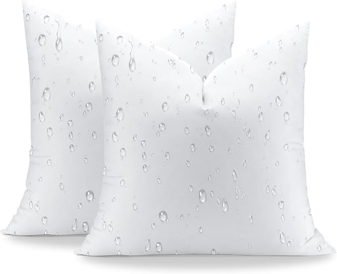 Artscope 24x24 Outdoor Pillow Inserts, Synthetic Down Waterproof Throw Pillow Inserts (Pack of 2)... | Amazon (US)