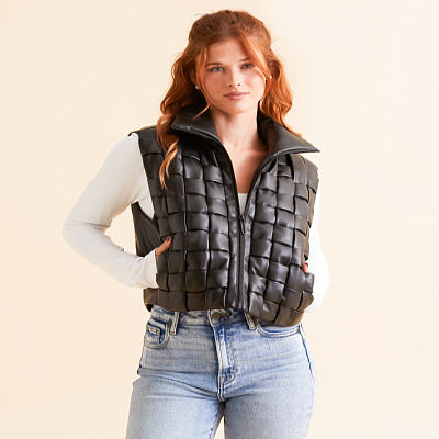 Weaved Puffer Vest | Buckle
