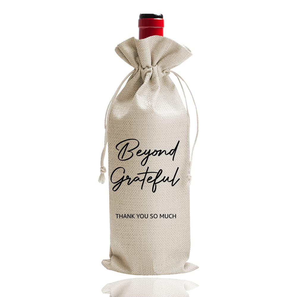 DOI-LANEE Thank you Wine Bag, Wine bottle Bag, Thank You Appreciation Party Favor, Beyond Gratefu... | Amazon (US)