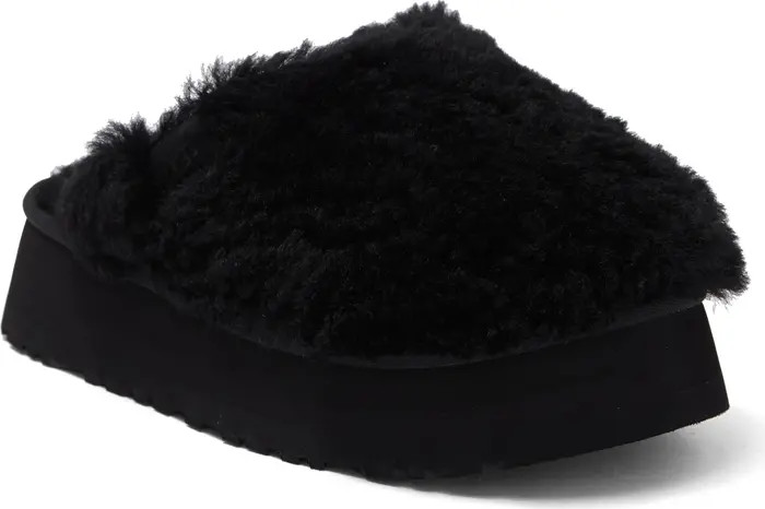 Maxi Genuine Shearling Platform Clog | Nordstrom