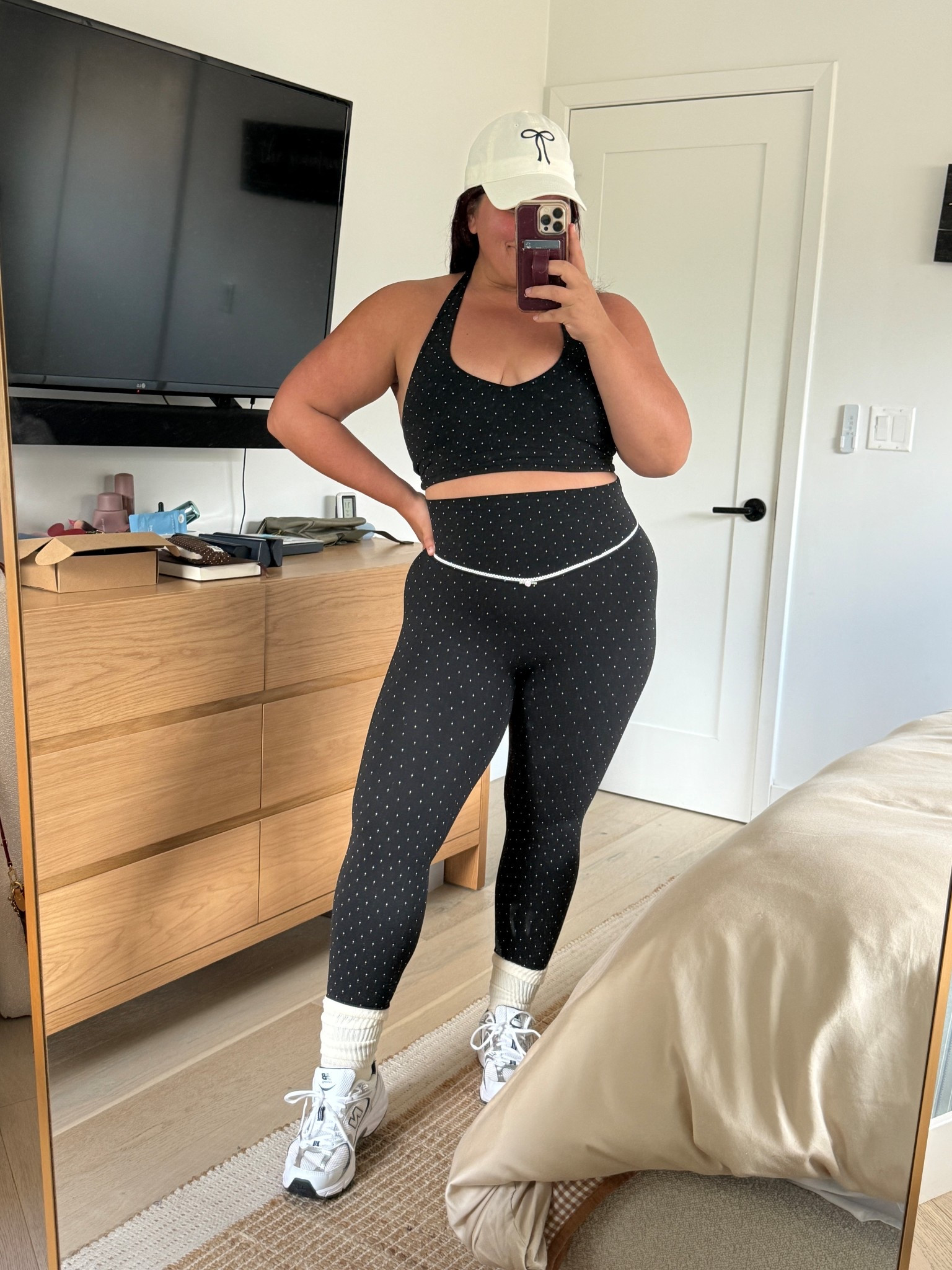 @Vitality just dropped their new polka dot collection and it’s everything 😍 use code: THEBAILEYP10 for 10% off! 

wearing a size L for reference 

#LTKfitnessgoals #LTKActive #LTKMidsize