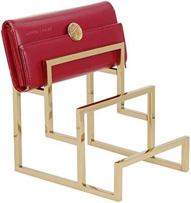 Gold Clutch Purse Display Stand - 3 Steps Clutch Handbag Holder Purse Closet Organizer - Wallet D... | Amazon (US)