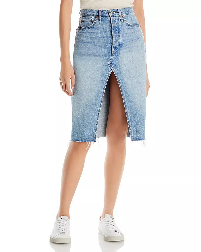 Mid Length Denim Skirt | Bloomingdale's (US)