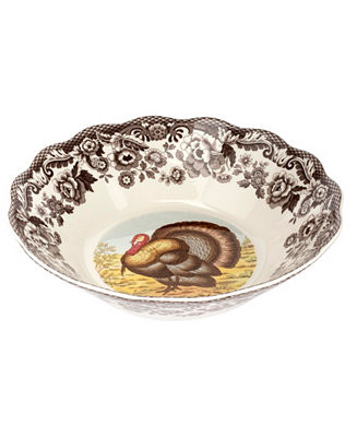 Spode Woodland Turkey Daisy Serving Bowl - Macy's | Macy's