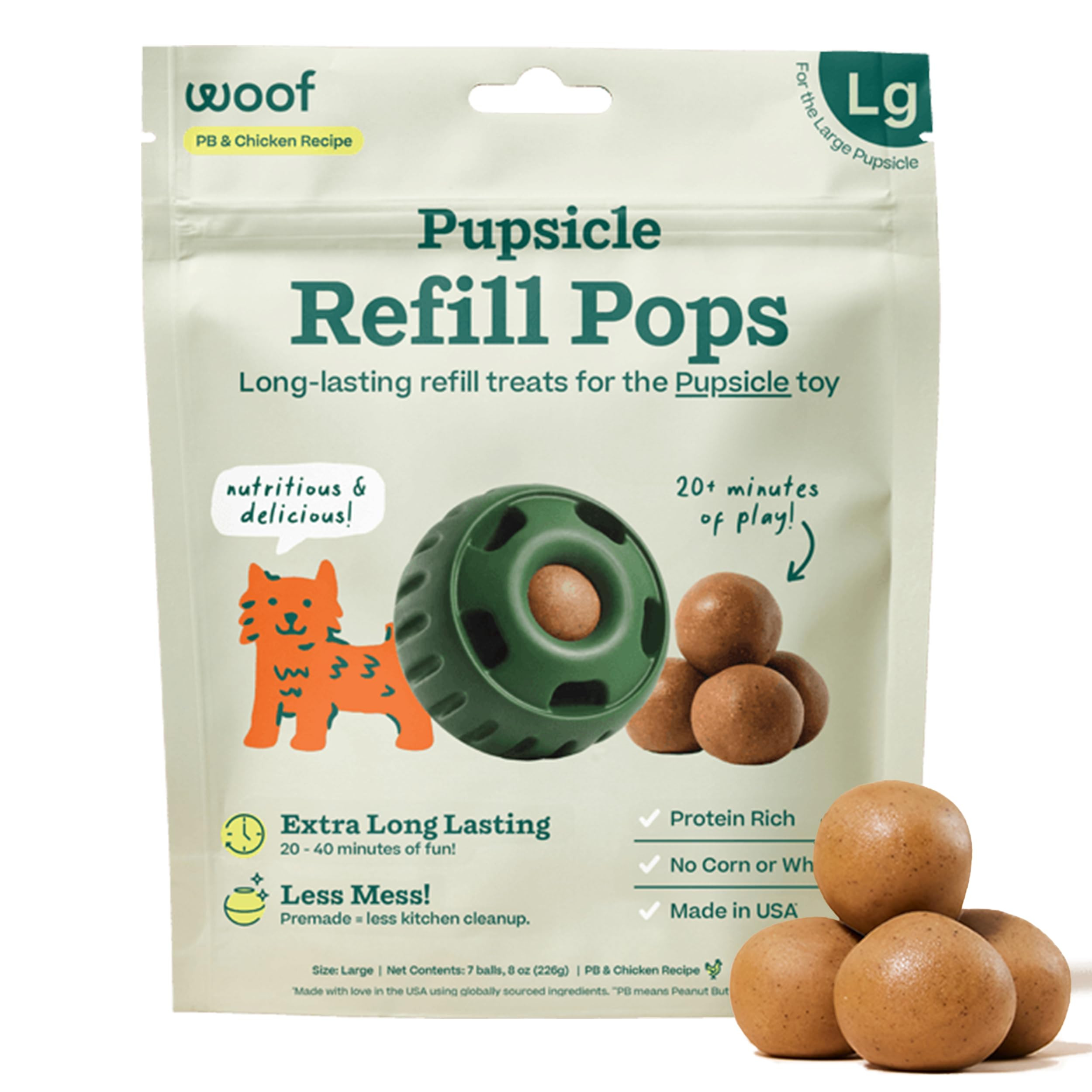 WOOF Pupsicle Refill Pops, Delicious Long Lasting Dog Treats, Pre-Made Pupsicle Refills for Dogs,... | Amazon (US)