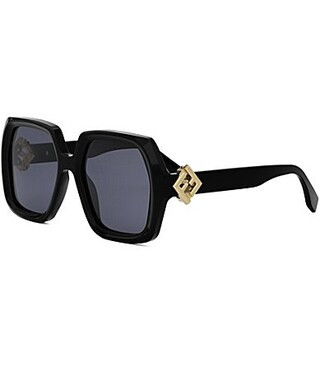 FENDI Women's FF Diamonds 53mm Square Sunglasses - Shiny Black | Dillard's