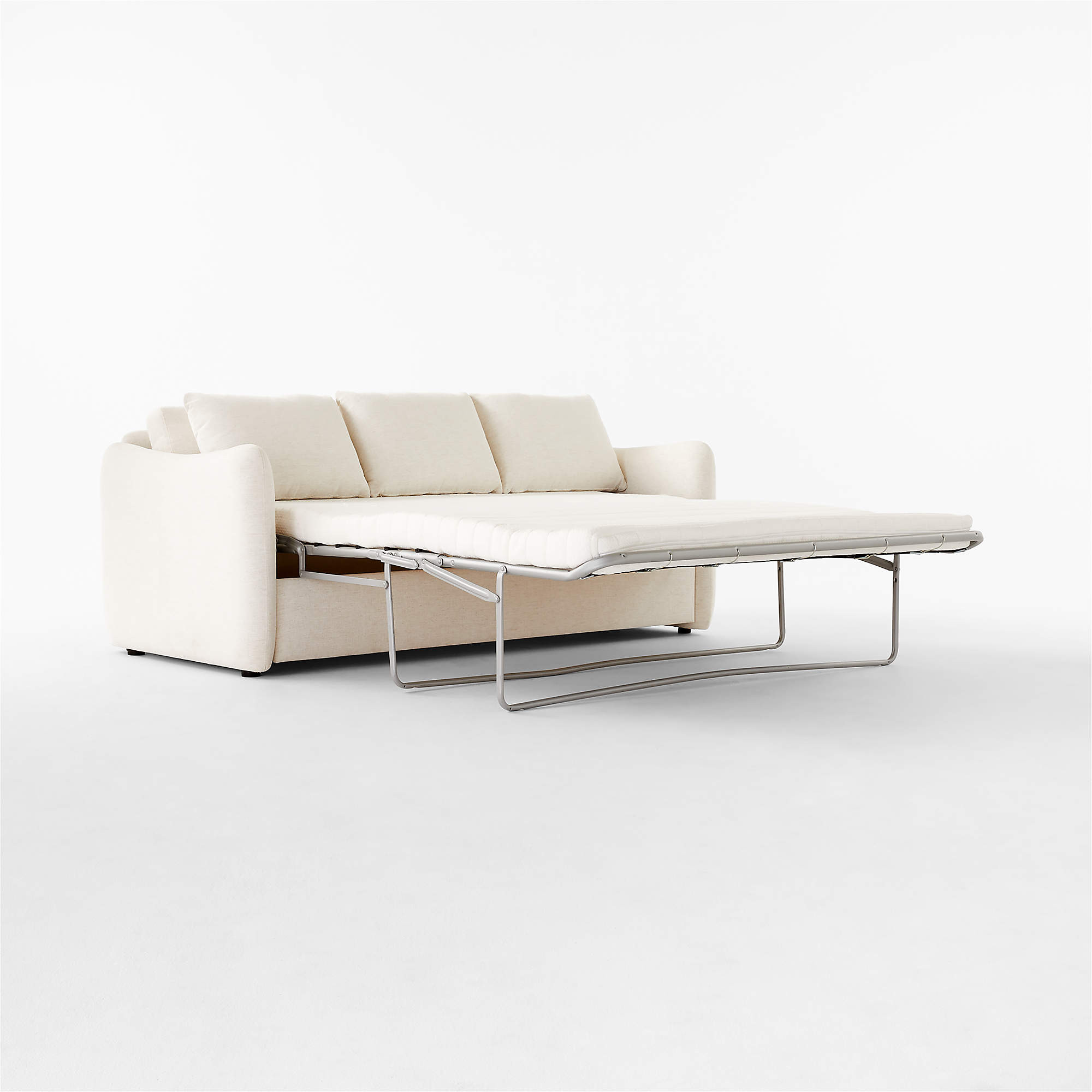 Tuffare 79.25" White Performance Fabric Sleeper Sofa + Reviews | CB2 | CB2