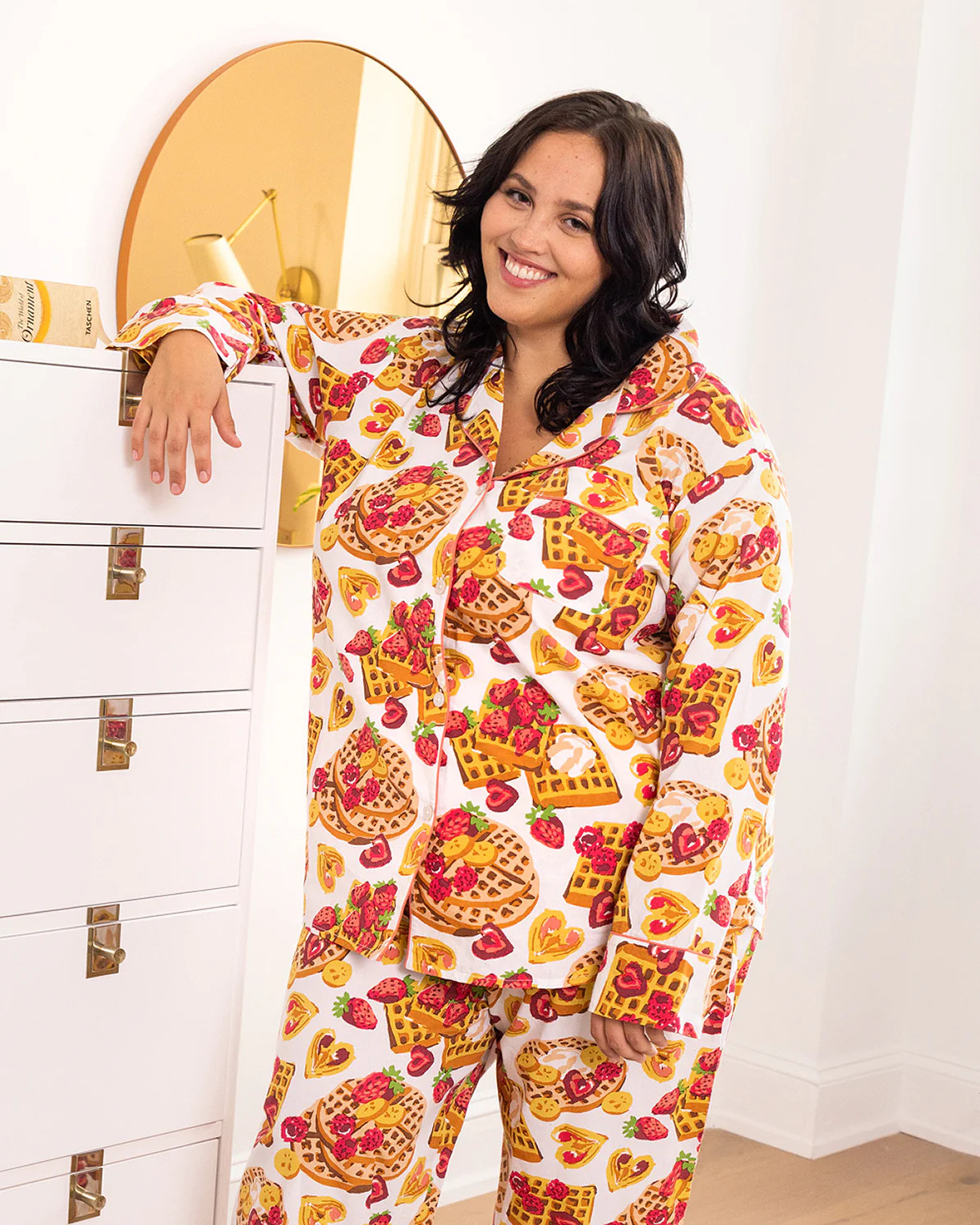 Waffles in Bed - Long Sleep Set - Cloud | Printfresh