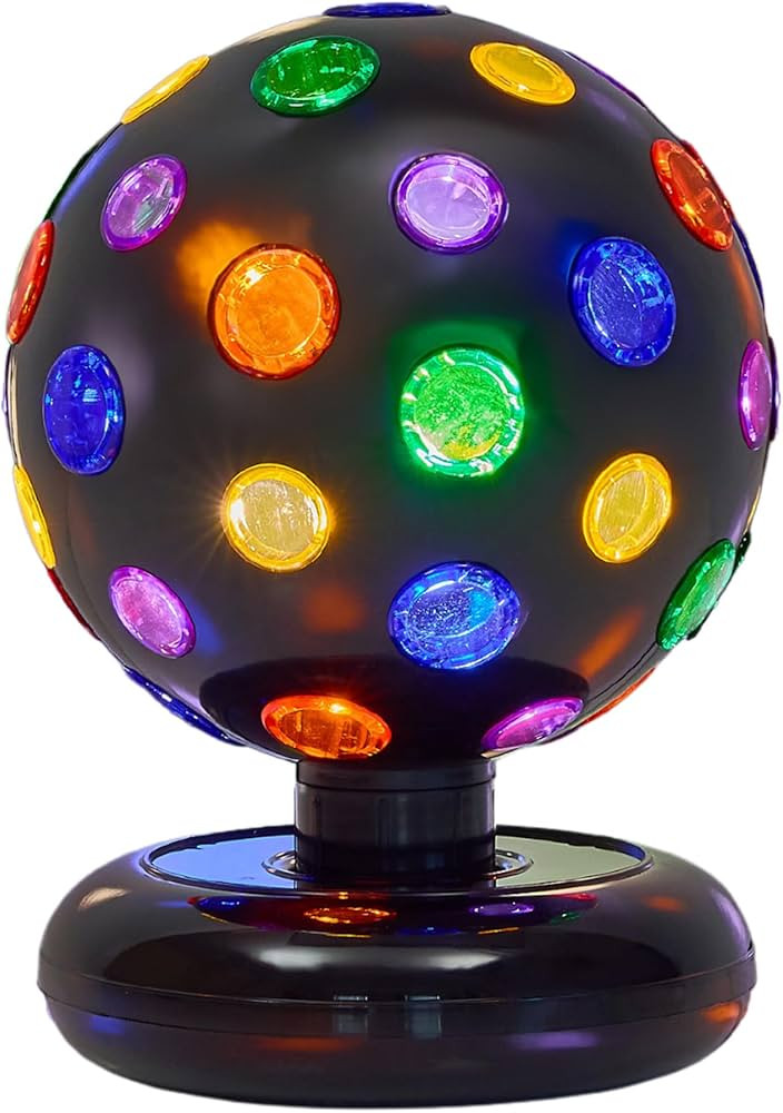Rotating Disco Ball with LED Lights - Create a Dazzling Dance Atmosphere - Neon Birthday Party Vi... | Amazon (US)