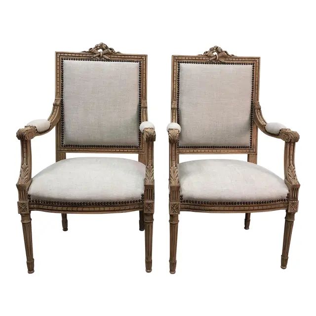 Antique French Chairs- A Pair | Chairish