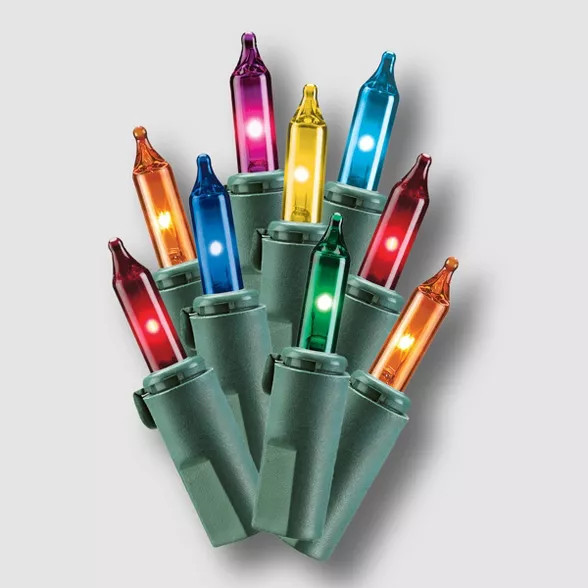 Philips 400ct  Christmas Incandescent Heavy Duty Smooth Mini String Lights Multicolored | Target