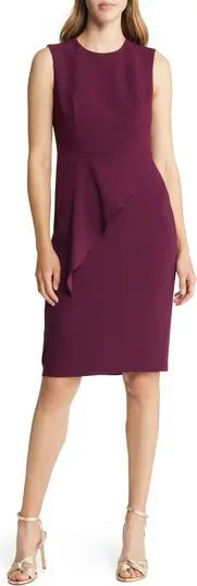 Ruffle Detail Sleeveless Sheath Dress | Nordstrom