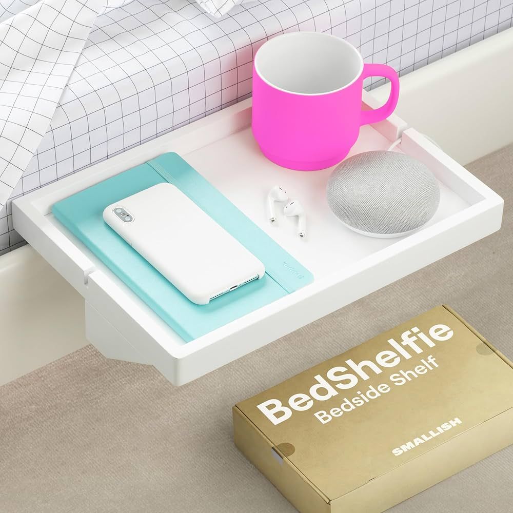 BedShelfie Bedside Shelf for Bunk Bed & Top Bunk, College Dorm Room & Loft Nightstand, Floating B... | Amazon (US)