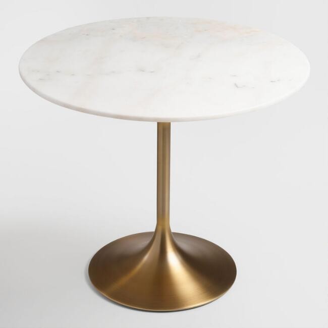 Marble Top Leilani Tulip Dining Table | World Market