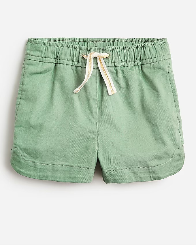 Girls' fishtail-hem short in chino | J. Crew US