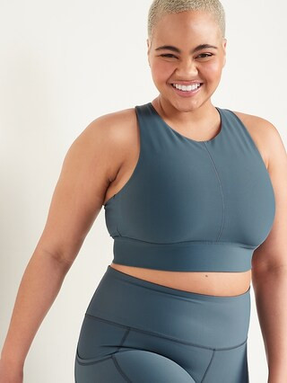 Medium Support Powersoft Cutout Sports Bra for Women XS-XXL | Old Navy (CA)